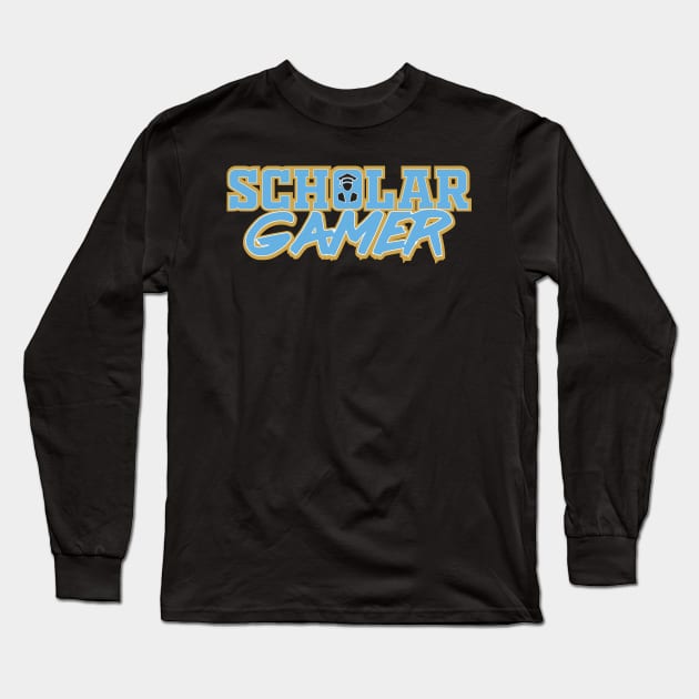 Scholar Gamer Long Sleeve T-Shirt by vphsgraphics